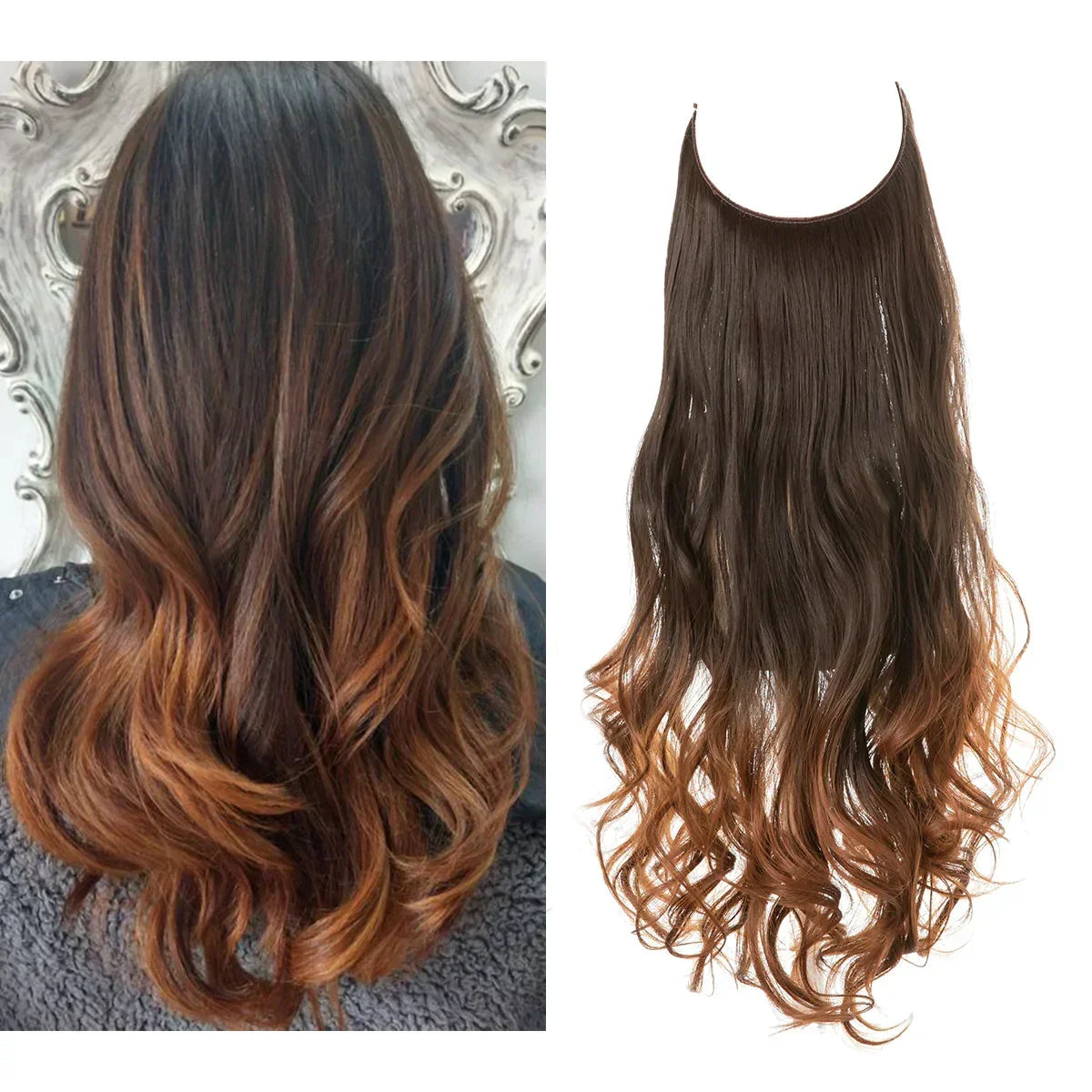 Extension per capelli veri – Ciocche castane e bionde