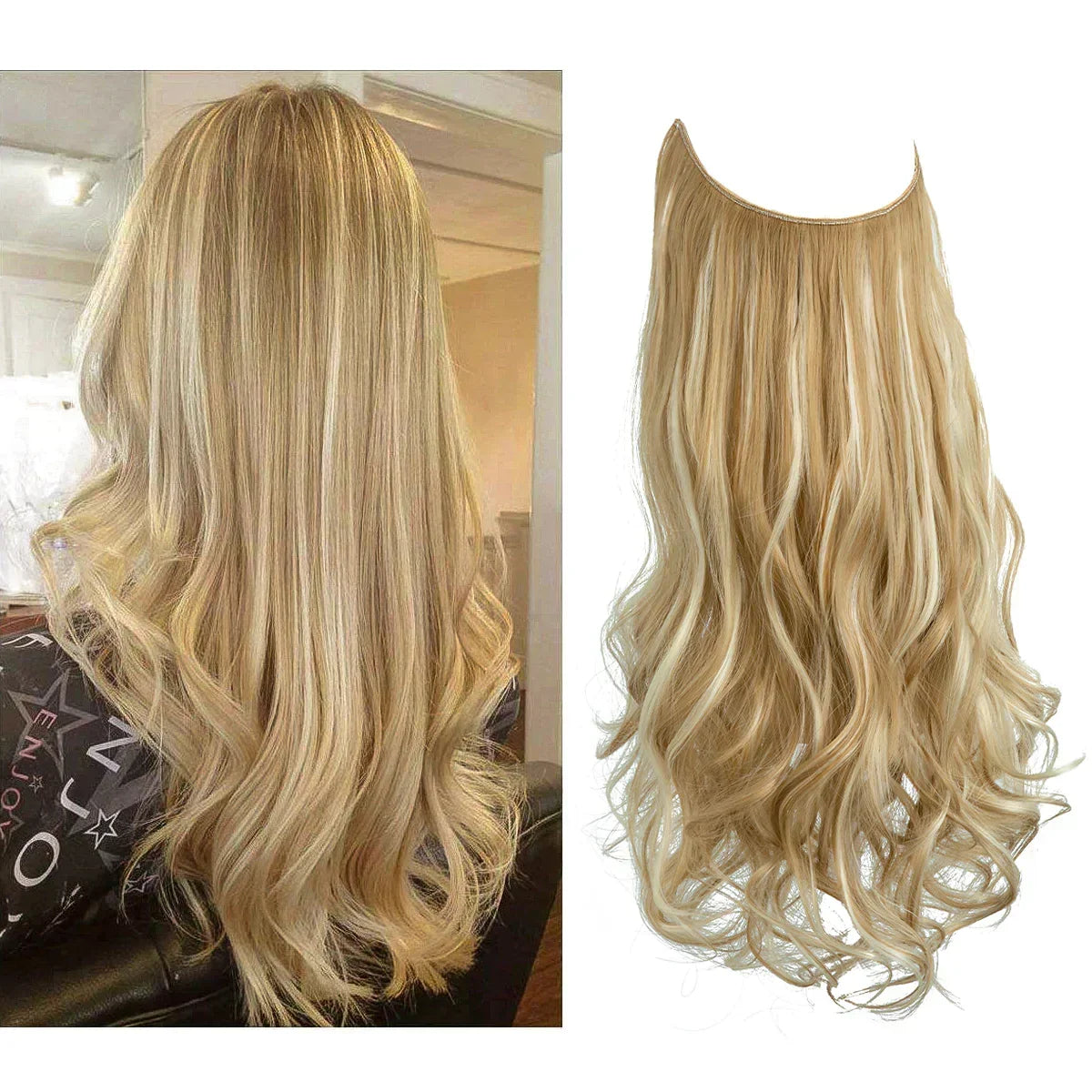 Extension per capelli veri – Ciocche castane e bionde