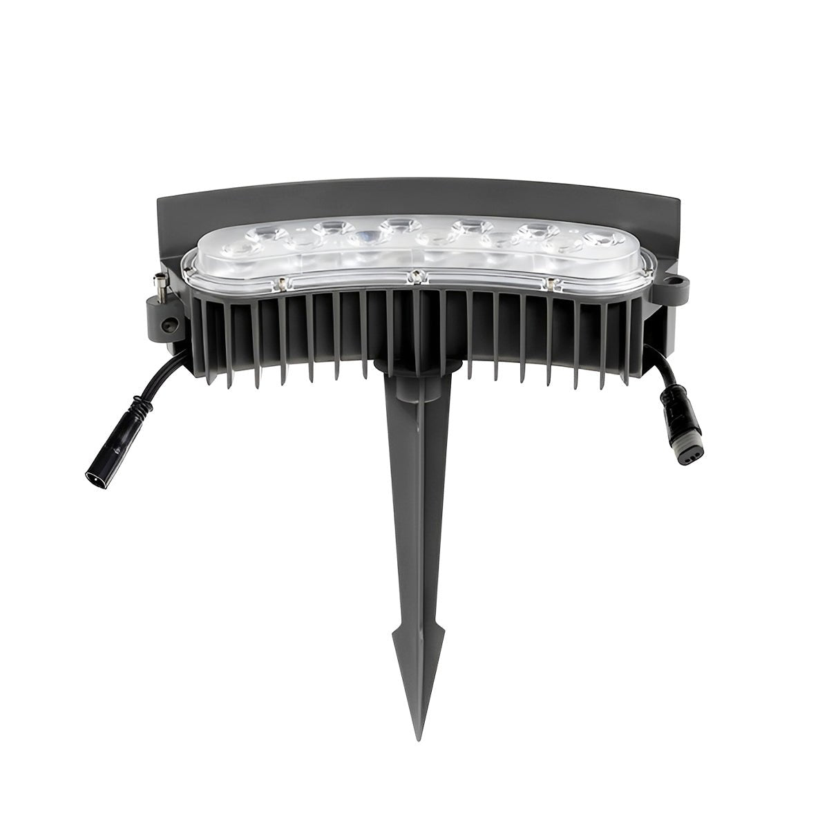 Faretto LED curvo da giardino con picchetto, 12W, RGB e bianco caldo, IP65