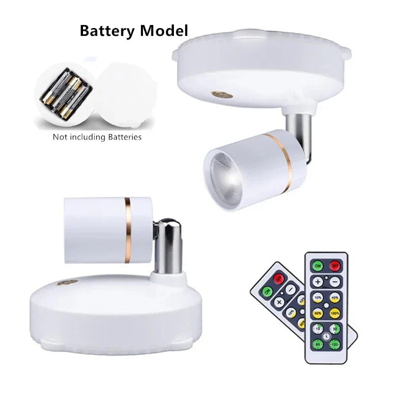 Faretto LED orientabile wireless