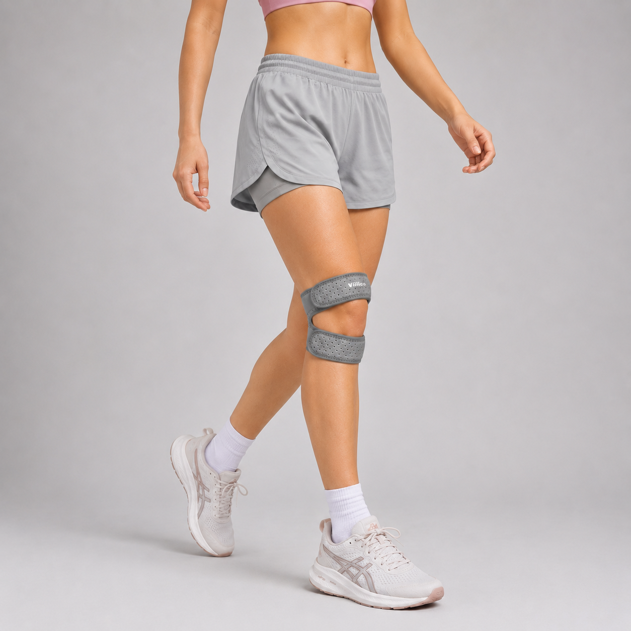 Fascia di supporto rotuleo regolabile