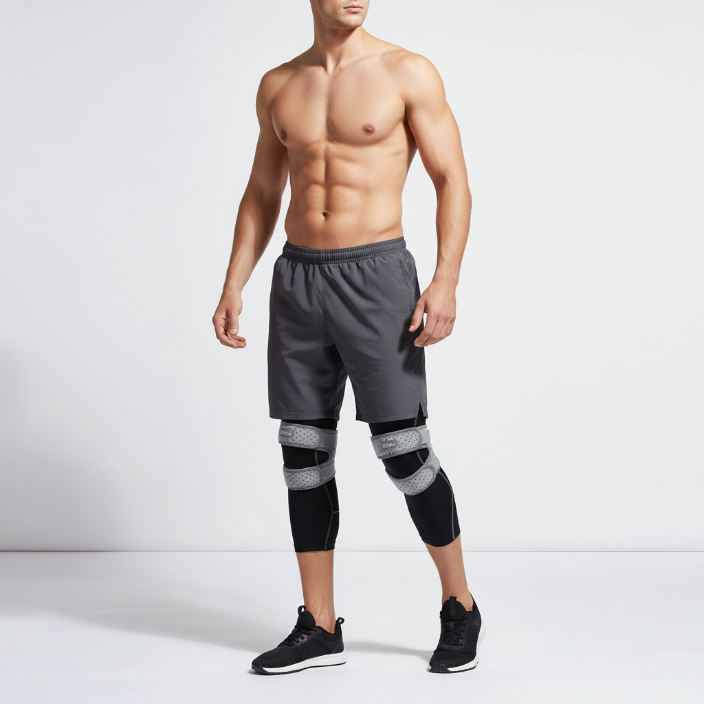 Fascia di supporto rotuleo regolabile