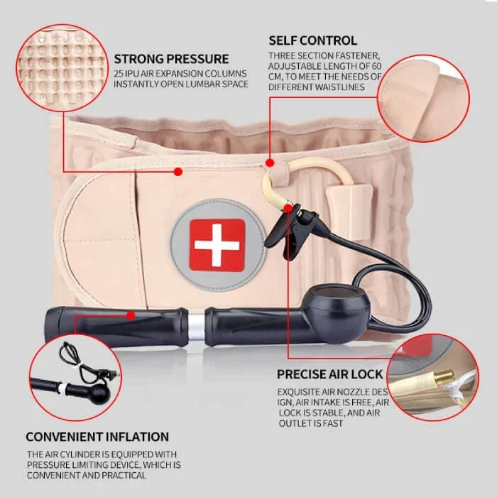 Fascia lombare di supporto a decompressione
