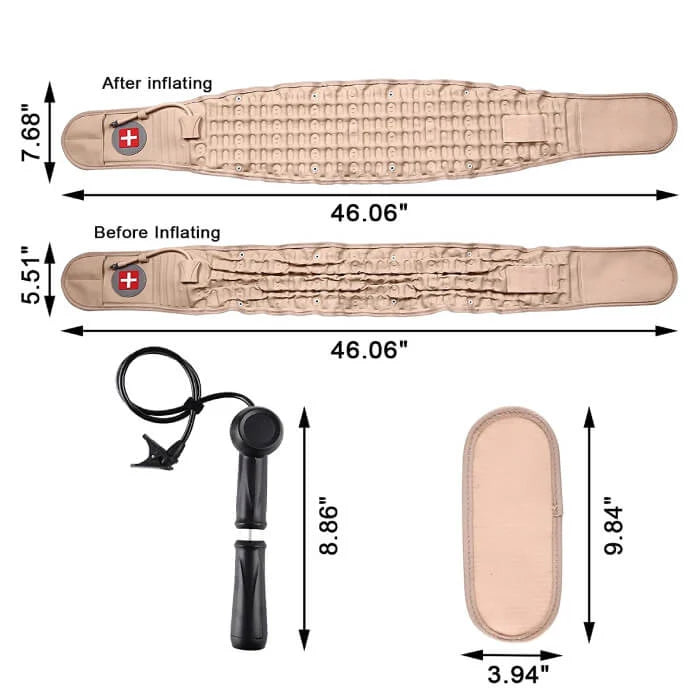 Fascia lombare di supporto a decompressione
