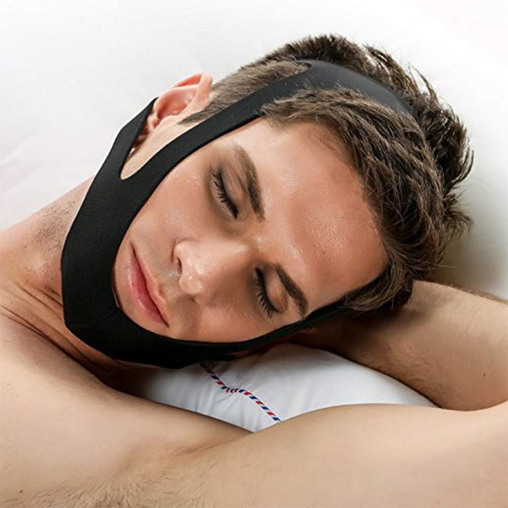 Fascia mentoniera antirussamento in neoprene traspirante – Riduce il russamento e assicura un sonno confortevole durante la notte