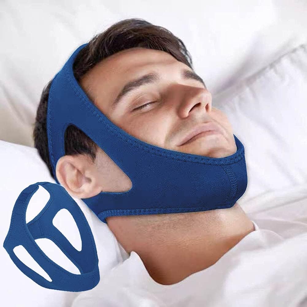 Fascia mentoniera antirussamento in neoprene traspirante – Riduce il russamento e assicura un sonno confortevole durante la notte