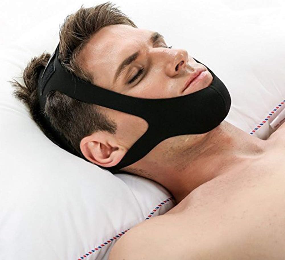 Fascia mentoniera antirussamento in neoprene traspirante – Riduce il russamento e assicura un sonno confortevole durante la notte