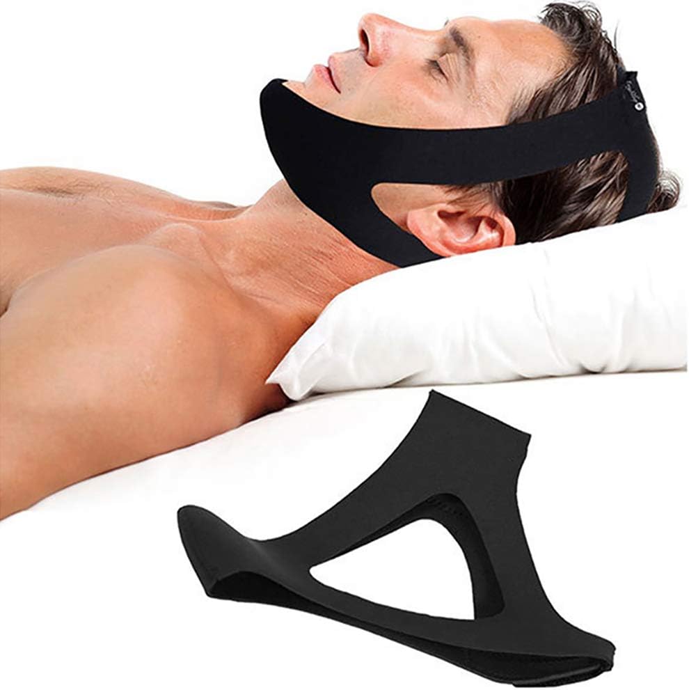 Fascia mentoniera antirussamento in neoprene traspirante – Riduce il russamento e assicura un sonno confortevole durante la notte