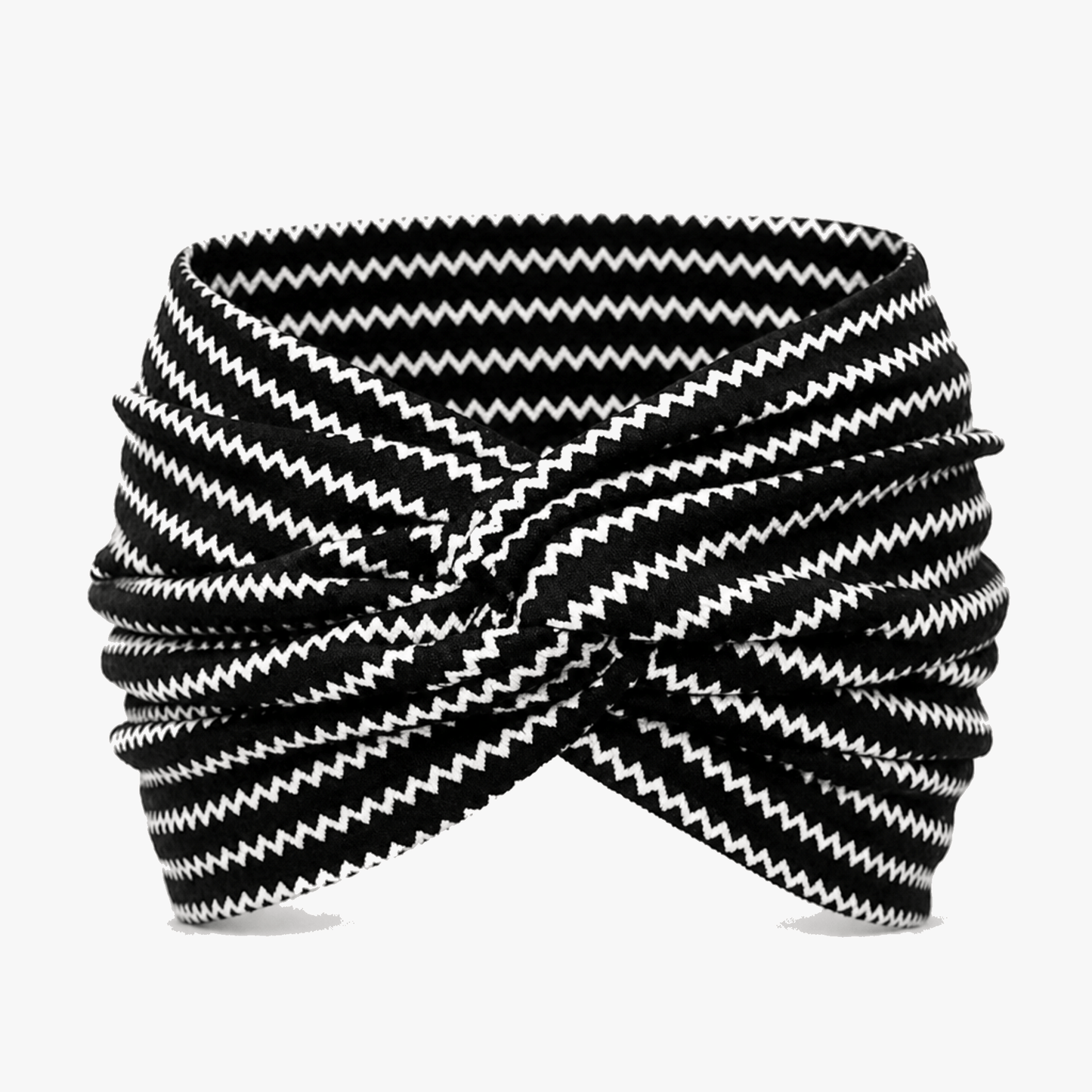 Fascia per Capelli Larga Elastica con Nodo Incrociato