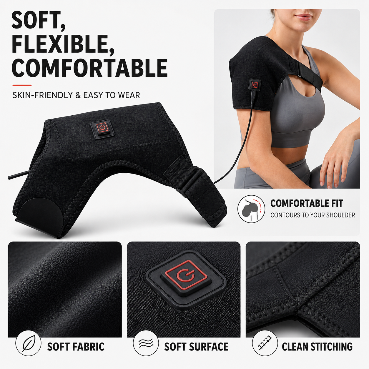 Fascia riscaldante per spalla