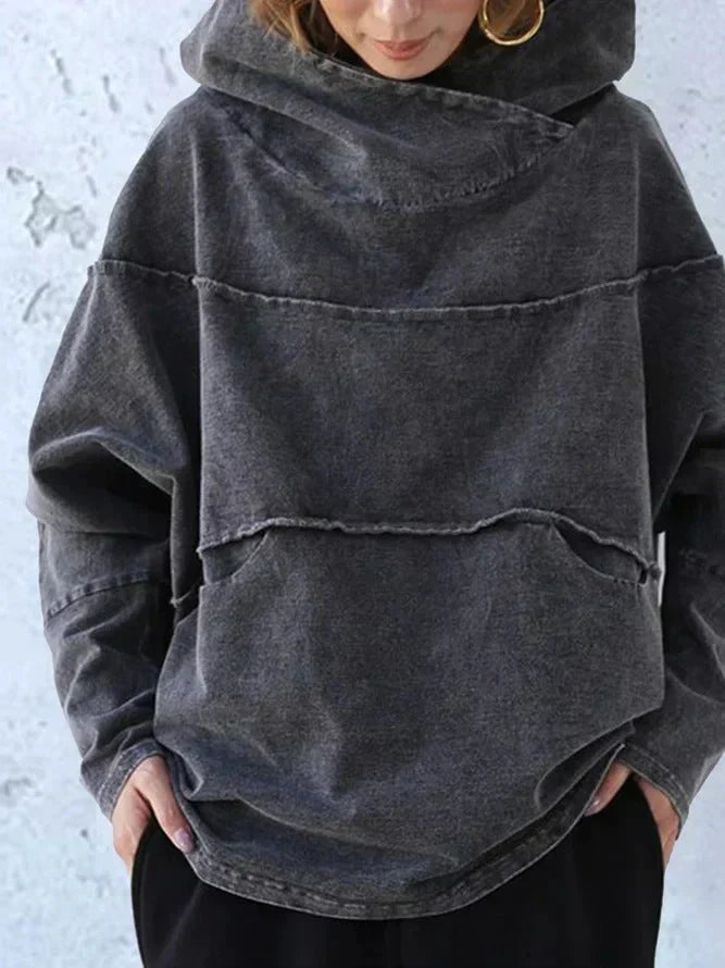 Felpa con cappuccio oversized da donna