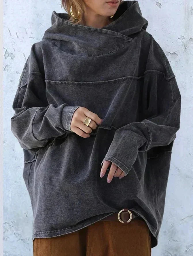 Felpa con cappuccio oversized da donna