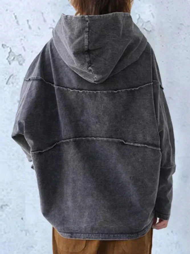 Felpa con cappuccio oversized da donna