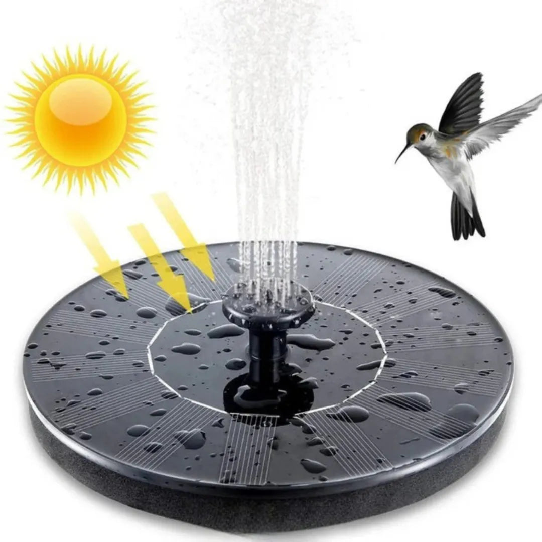 Fontana Solare da Giardino con Spruzzo d'Acqua