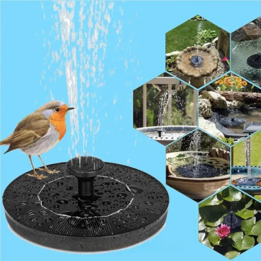 Fontana Solare da Giardino con Spruzzo d'Acqua
