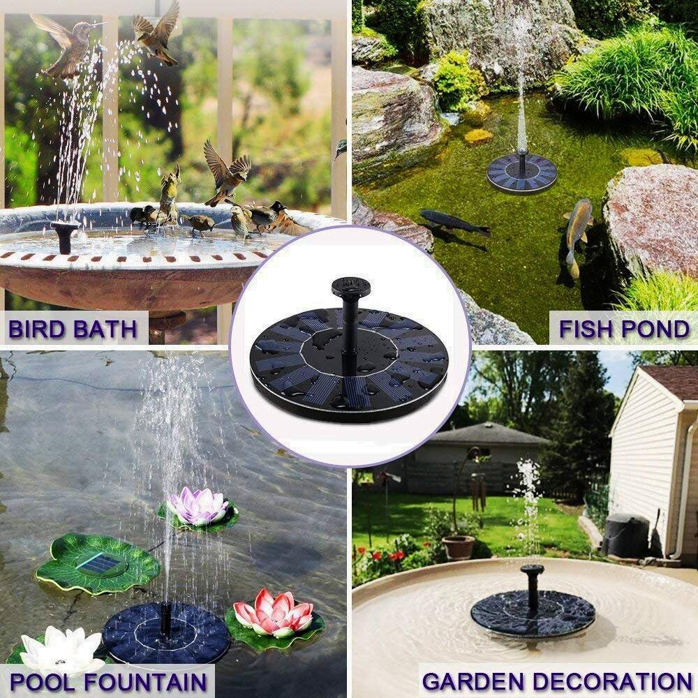 Fontana solare per piscina, laghetto e decorazione da giardino