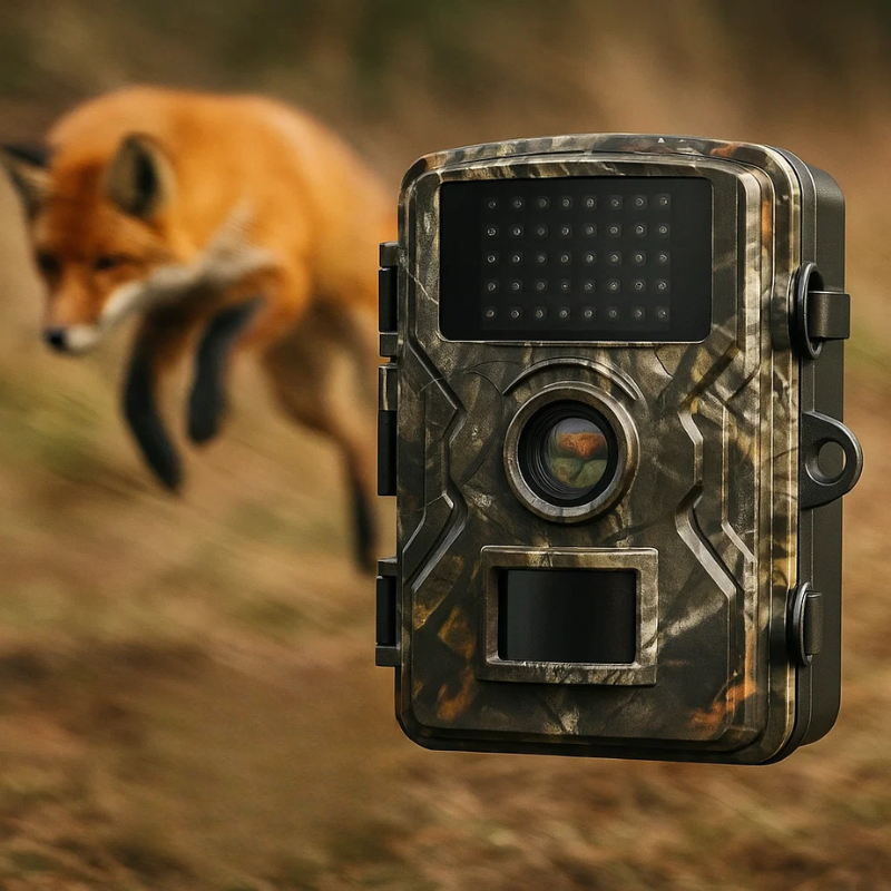 Fototrappola da 16 MP con visione notturna e sensore di movimento