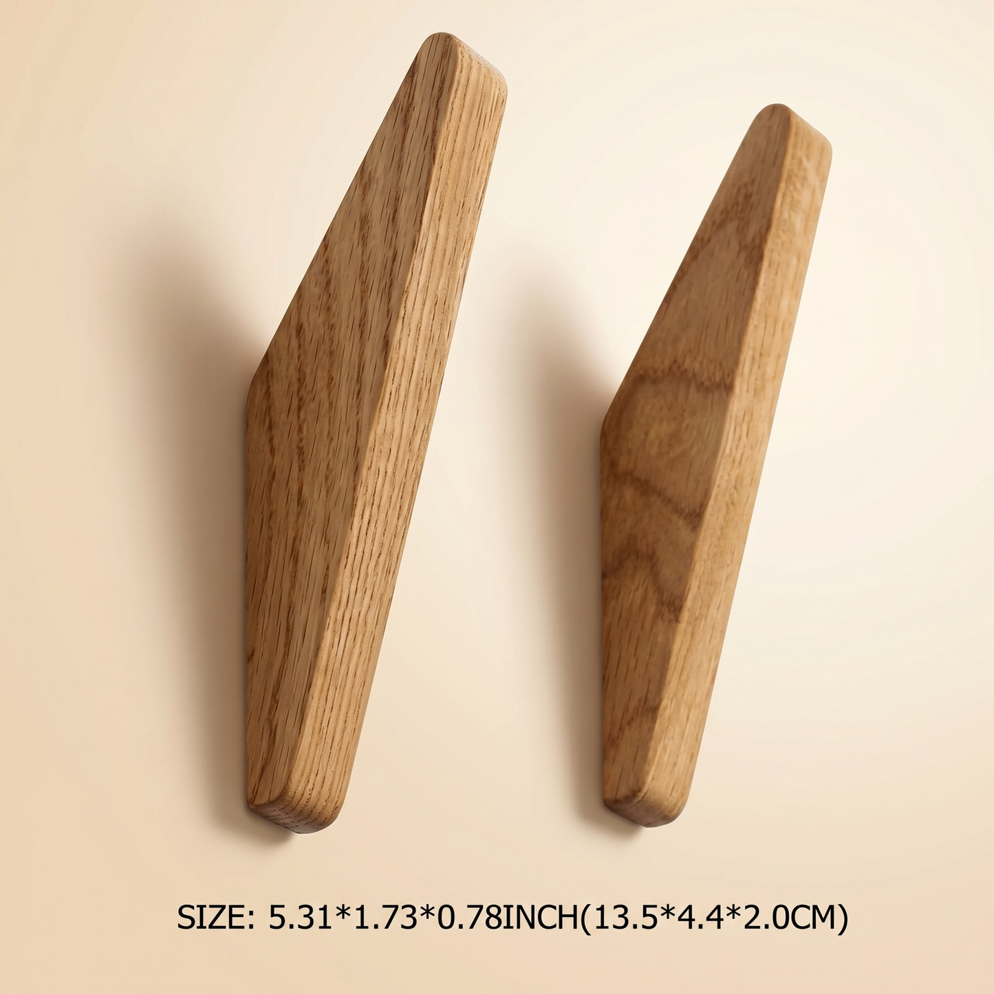 Ganci da Parete in Legno | Set da 6 | Stile Scandinavo