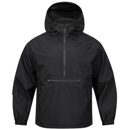 Giacca antipioggia da uomo – giacca impermeabile con cappuccio dal design per tutti i giorni