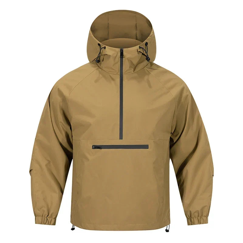 Giacca antipioggia da uomo – giacca impermeabile con cappuccio dal design per tutti i giorni