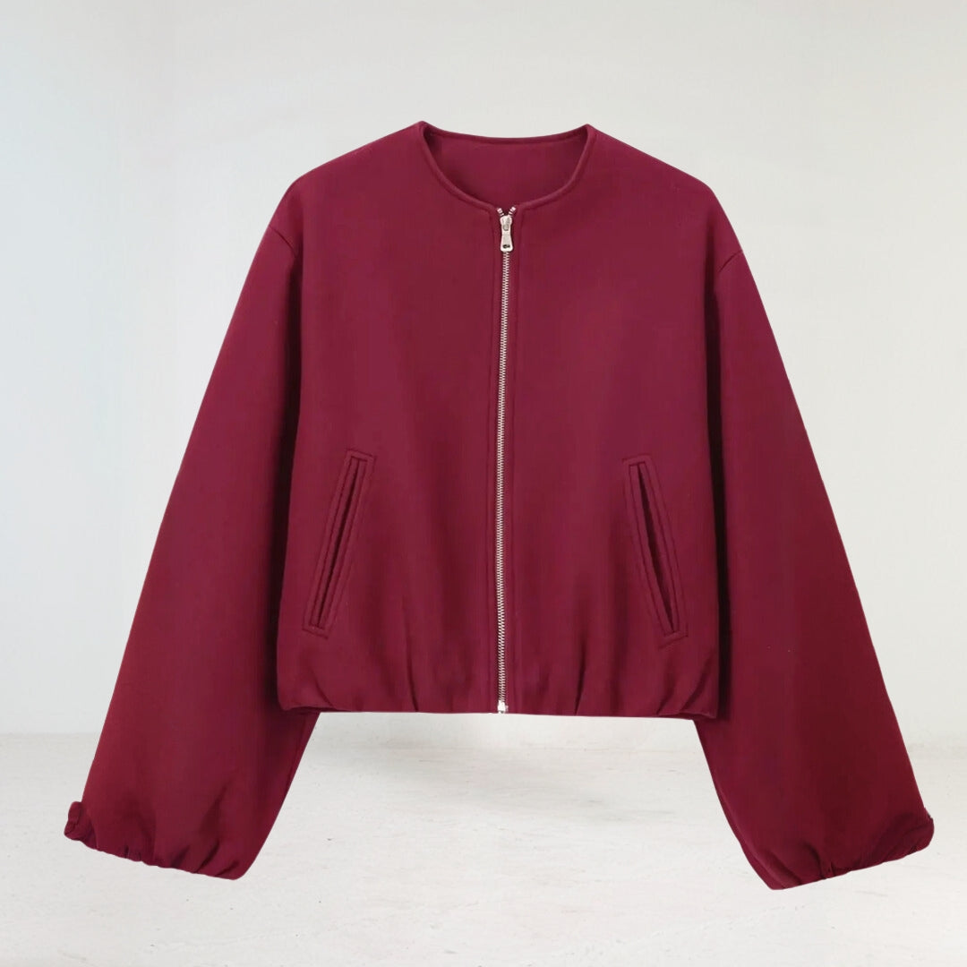 Giacca bomber da donna con zip