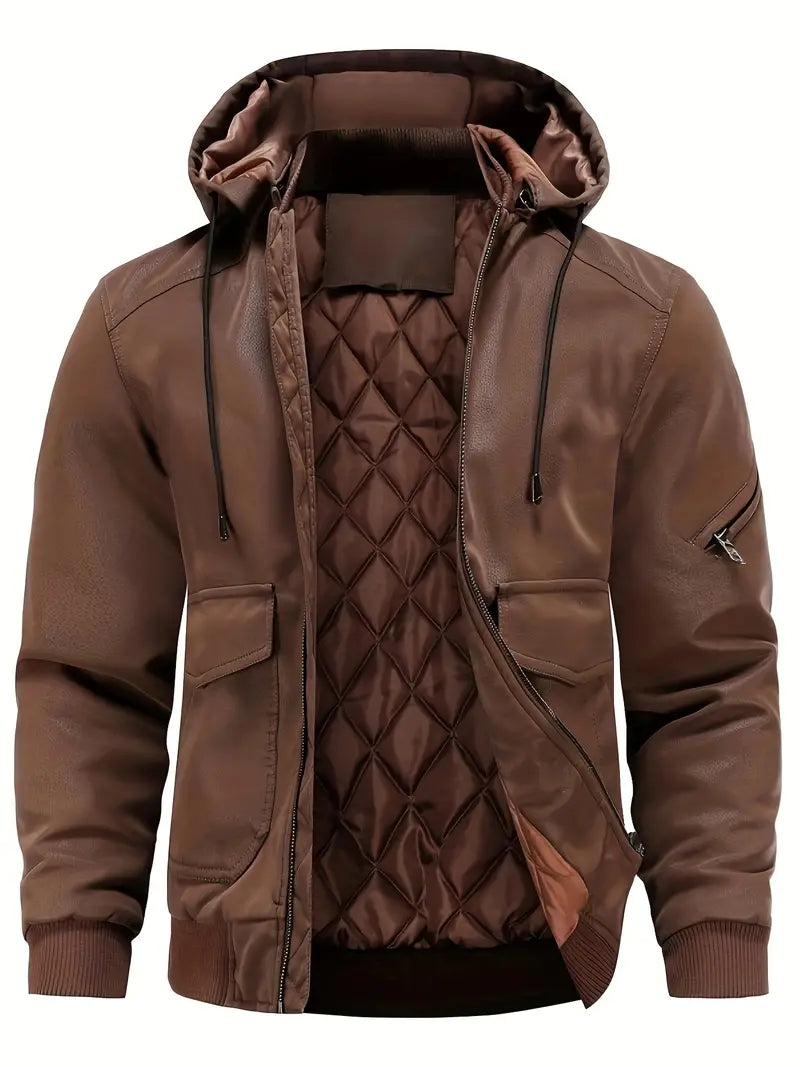 Giacca Bomber da Uomo con Cappuccio