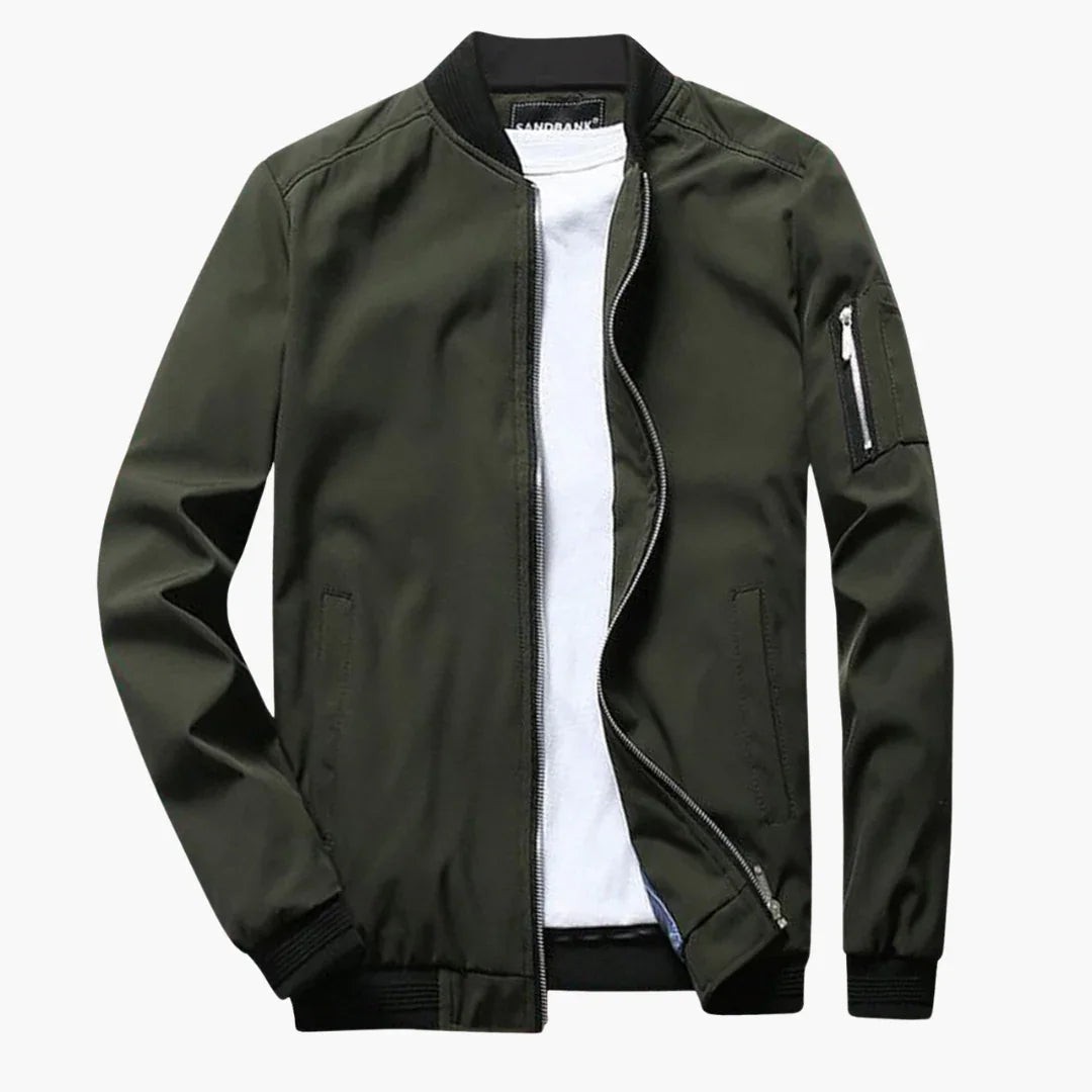 Giacca bomber leggera da uomo slim fit per primavera ed estate