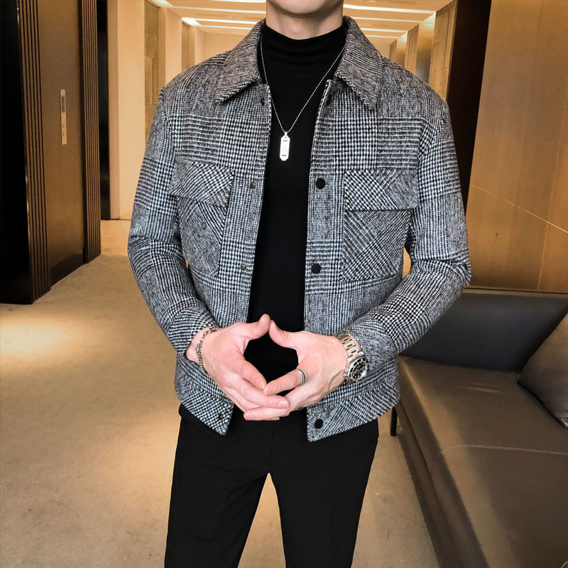 Giacca-camicia da uomo a quadri