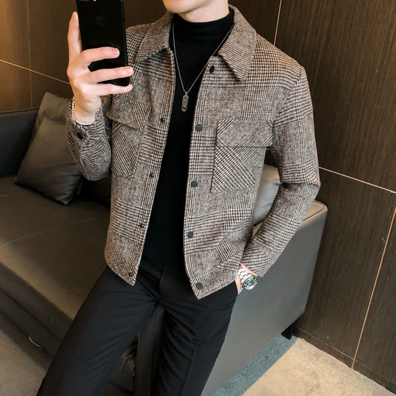 Giacca-camicia da uomo a quadri