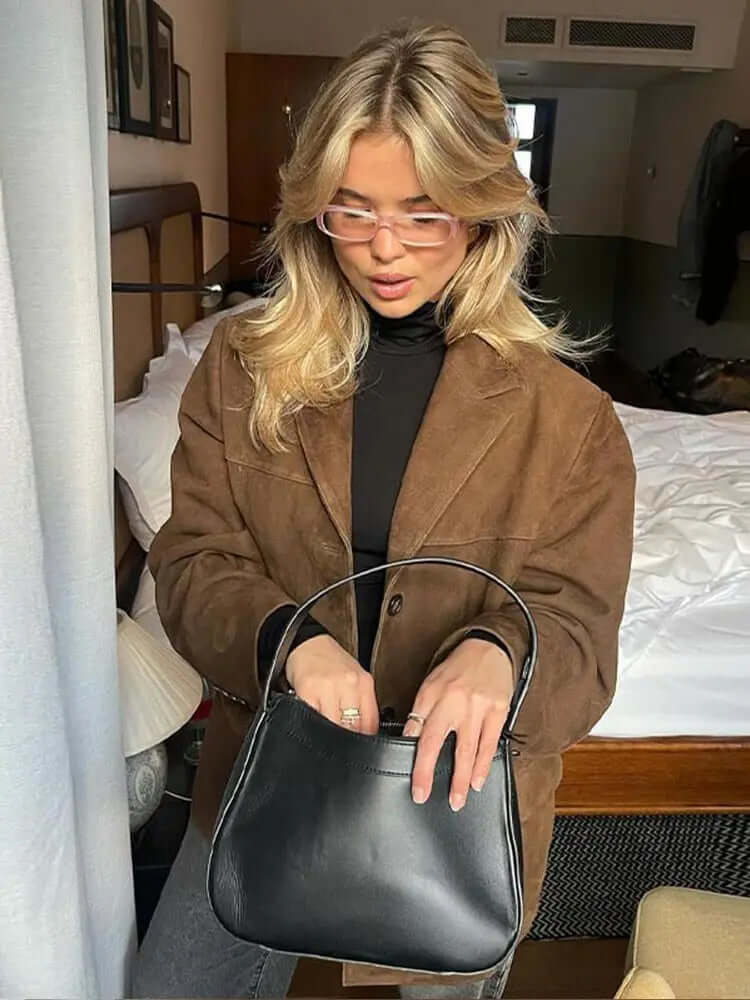 Giacca classica marrone