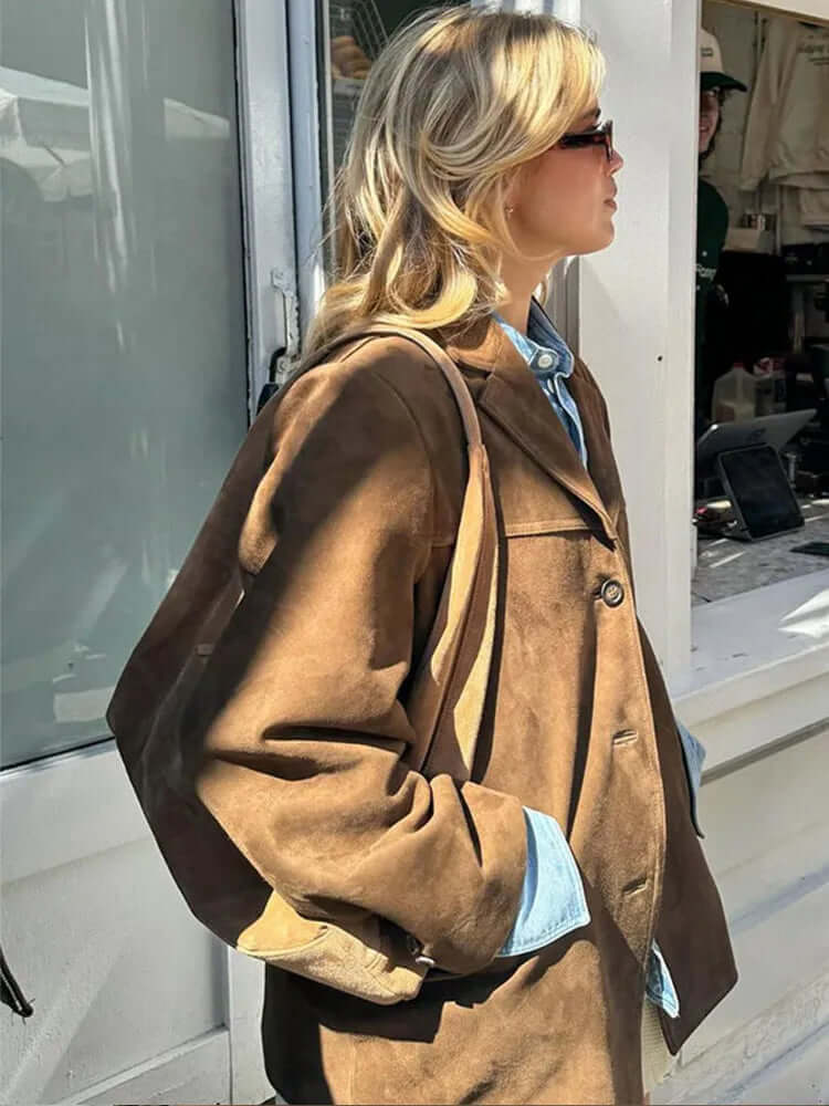Giacca classica marrone