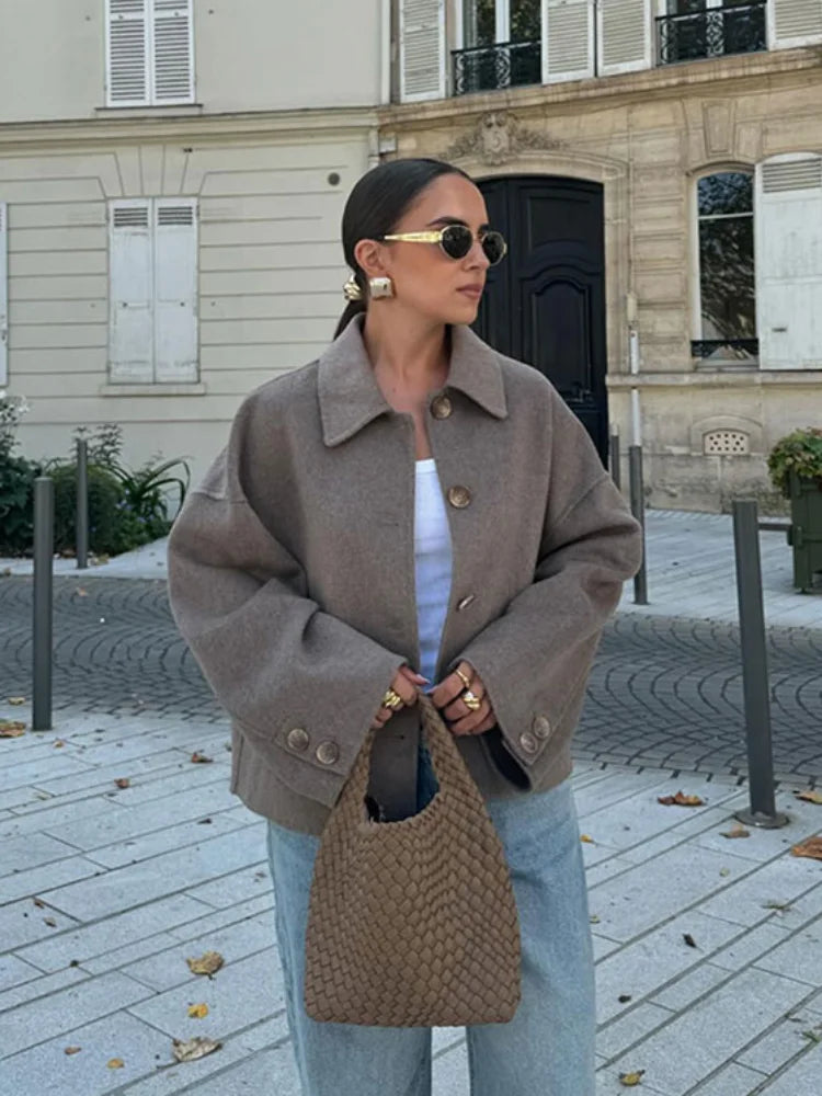 Giacca corta da donna oversized