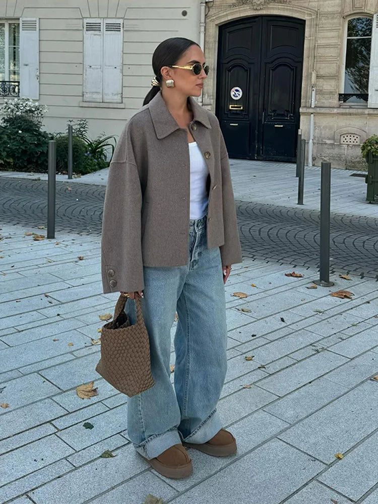 Giacca corta da donna oversized