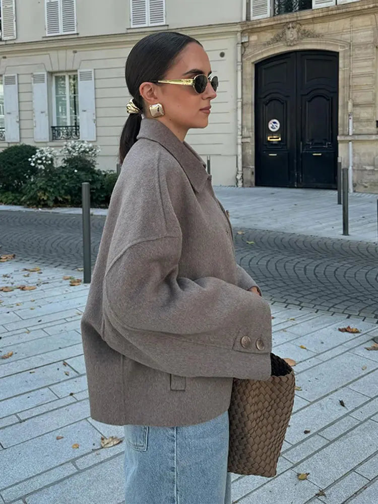 Giacca corta da donna oversized