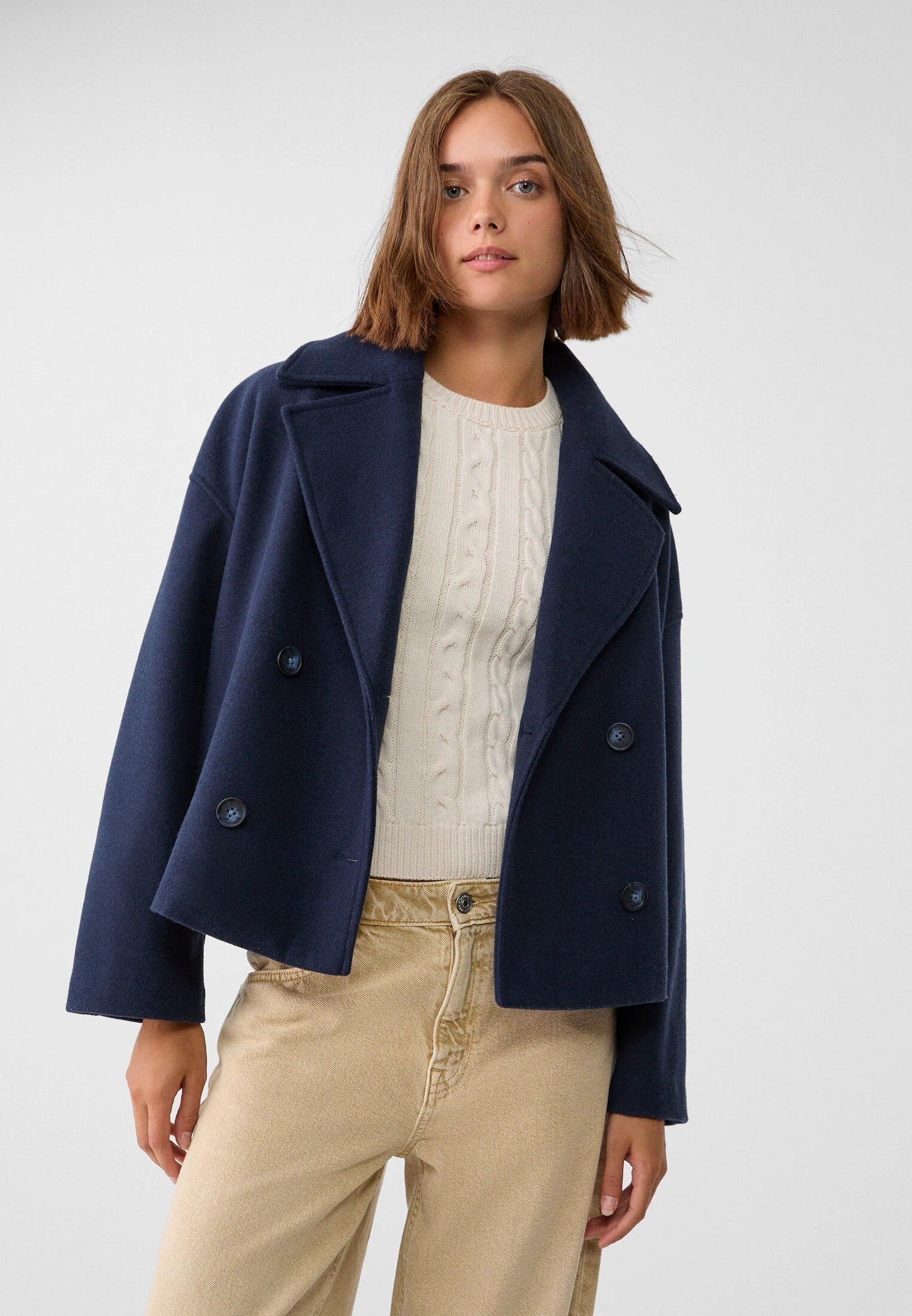 Giacca corta doppio petto - Elegante e funzionale