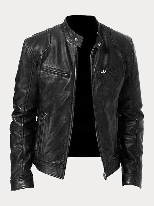 Giacca da moto da uomo slim fit