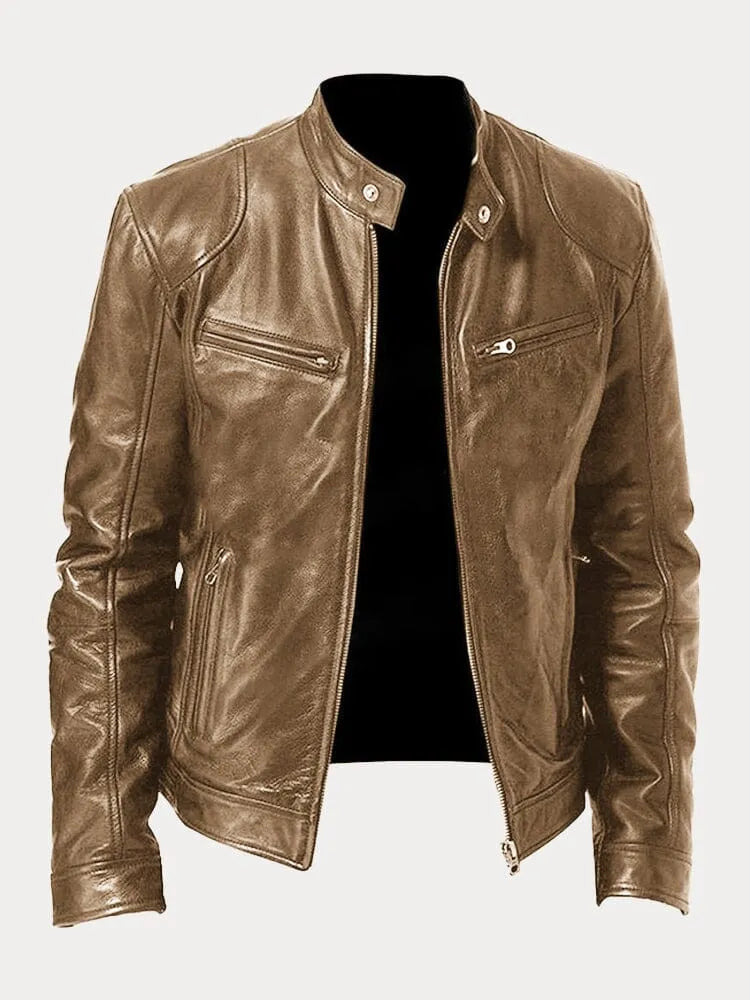 Giacca da moto da uomo slim fit