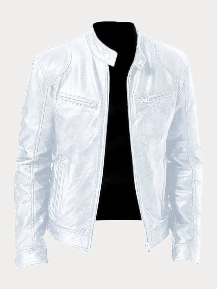 Giacca da moto da uomo slim fit