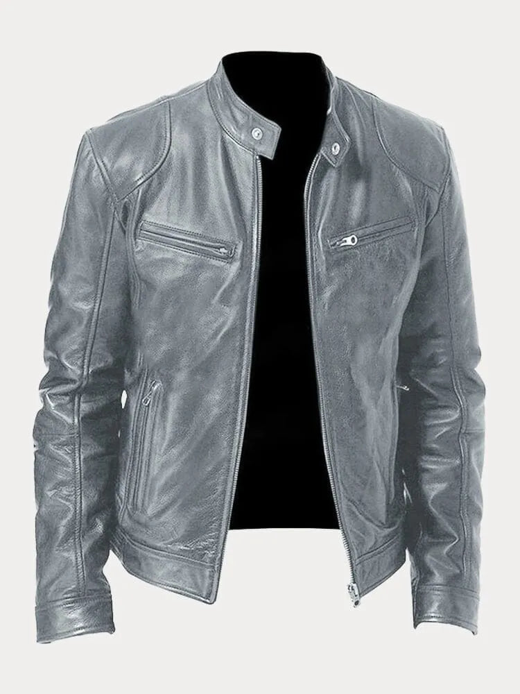 Giacca da moto da uomo slim fit