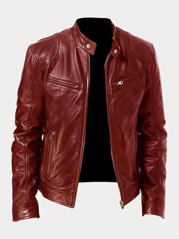 Giacca da moto da uomo slim fit