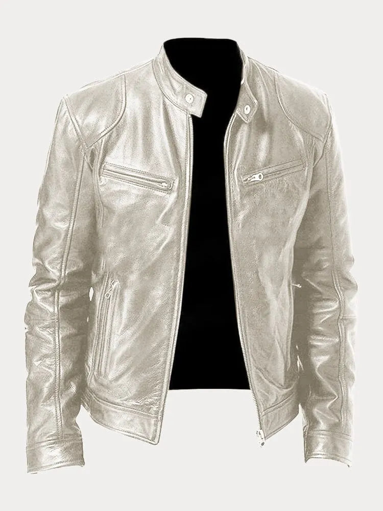 Giacca da moto da uomo slim fit