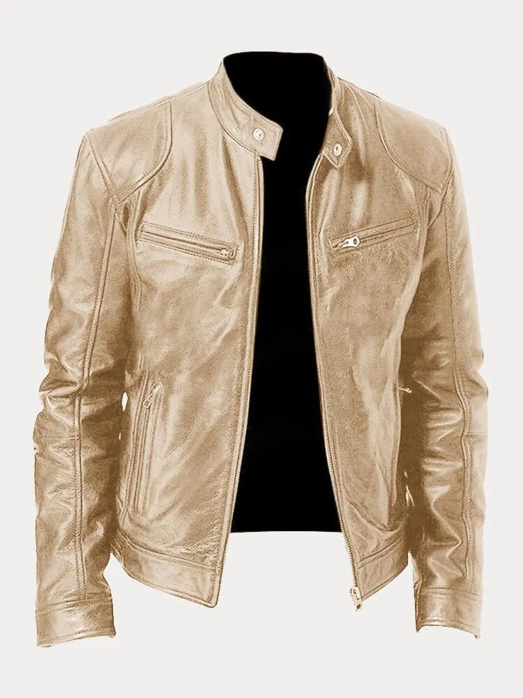 Giacca da moto da uomo slim fit