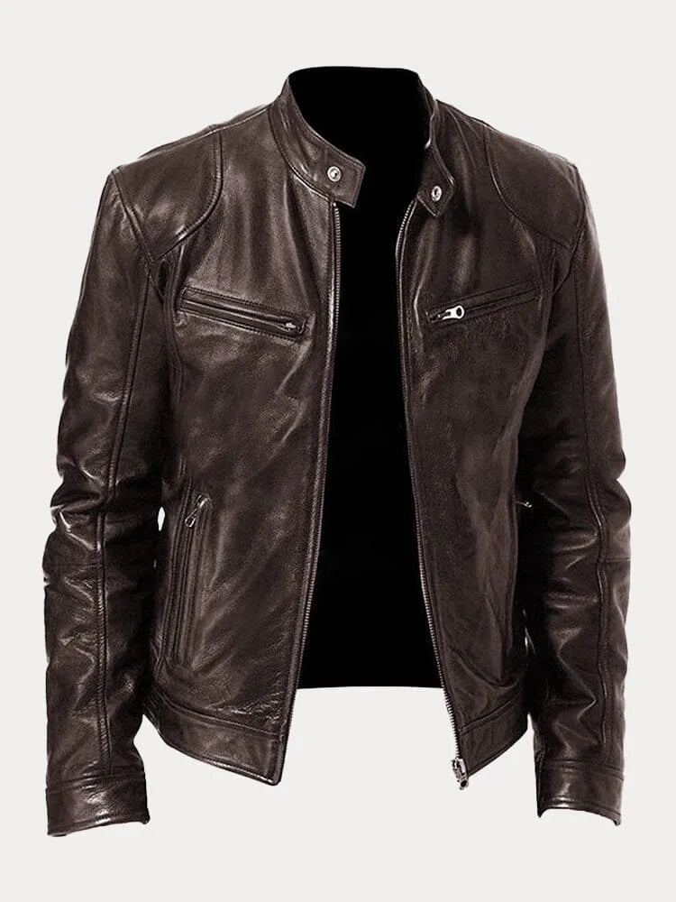Giacca da moto da uomo slim fit