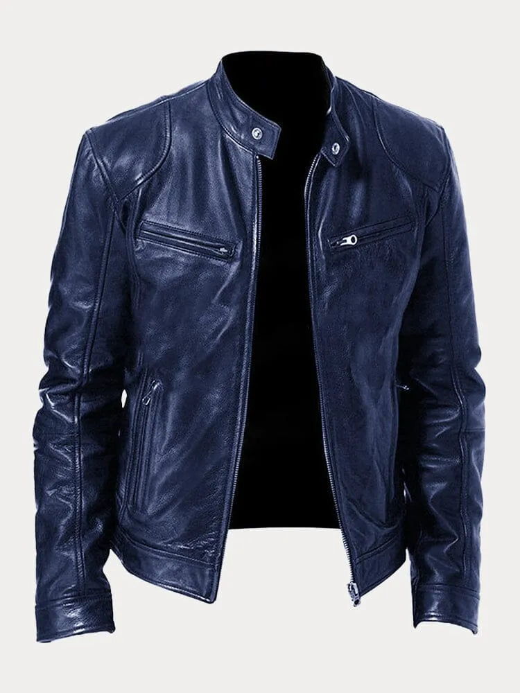 Giacca da moto da uomo slim fit