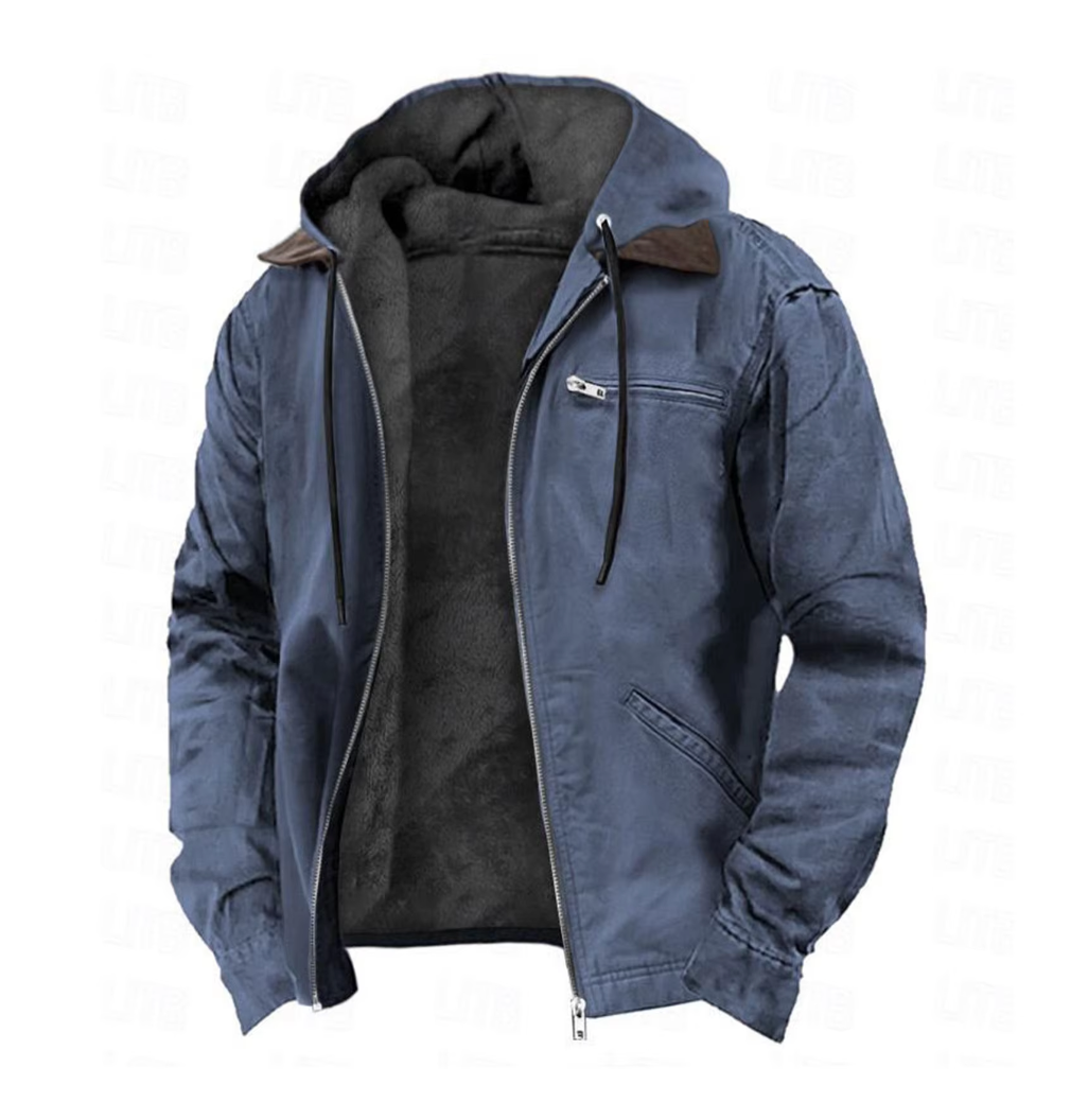 Giacca da Uomo con Cappuccio e Zip