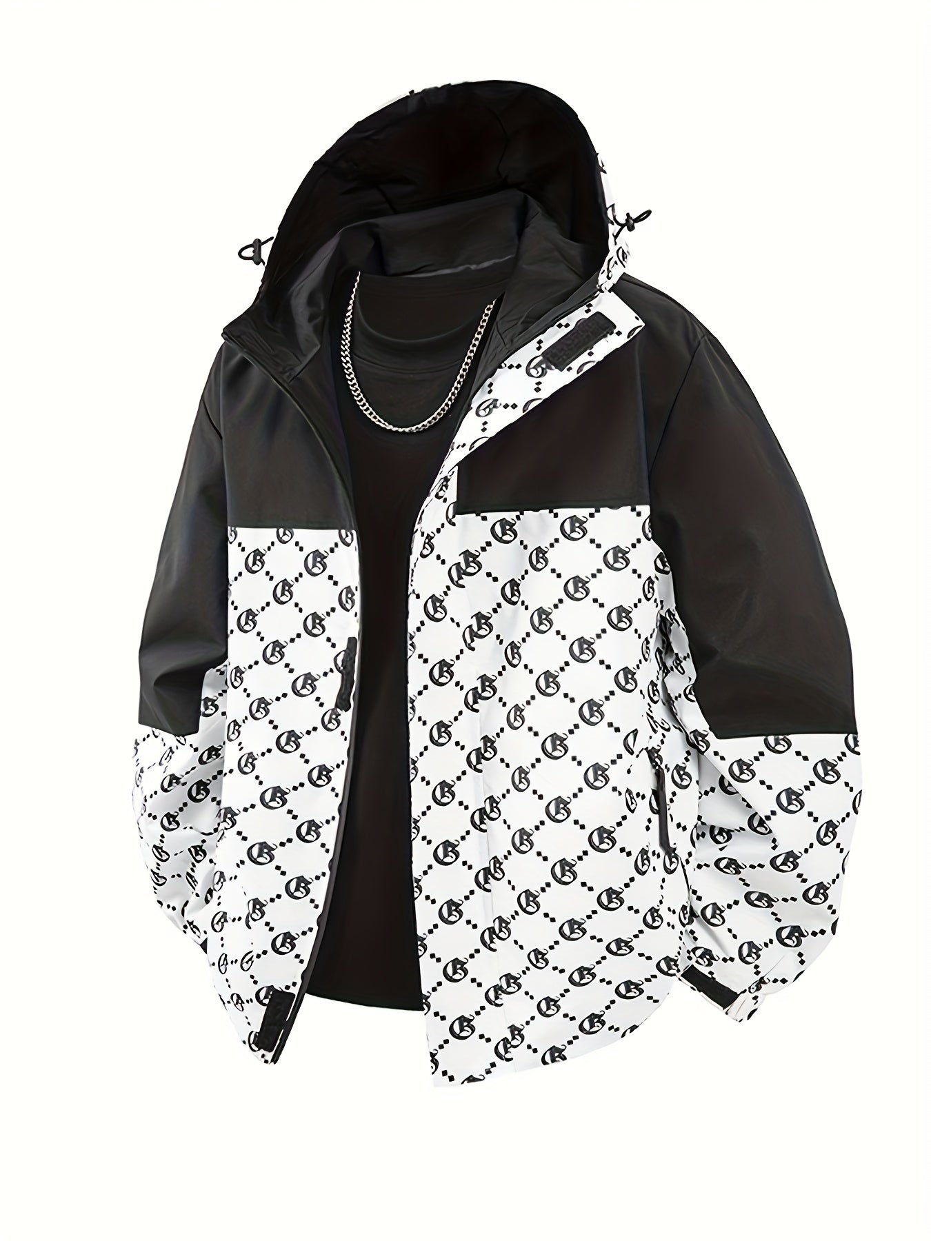 Giacca da Uomo con Cappuccio | Vestibilità Regular | Giacca a Vento con Zip | Look Casual Outdoor