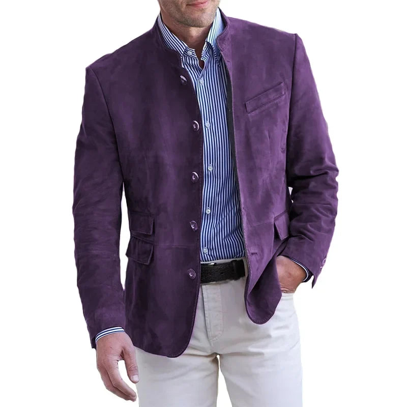 Giacca da Uomo Elegante con Colletto Vintage