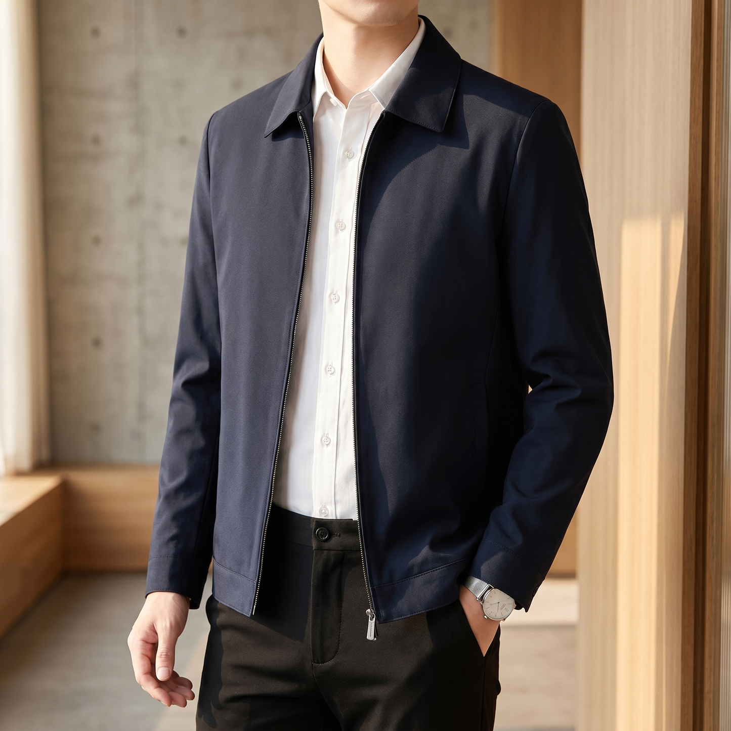 Giacca da Uomo in Misto Lana | Capo Spalla Elegante Smart-Casual per Look Business