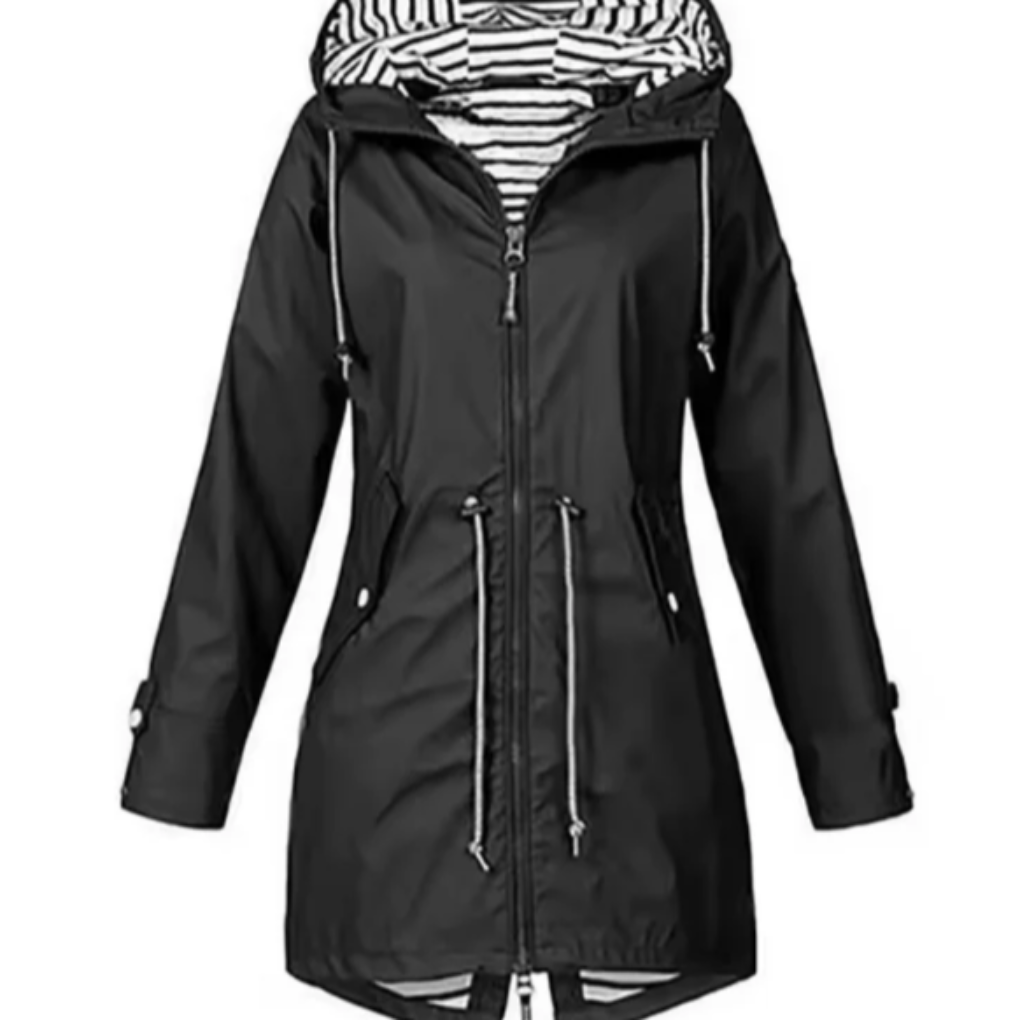 Giacca impermeabile da donna con cappuccio