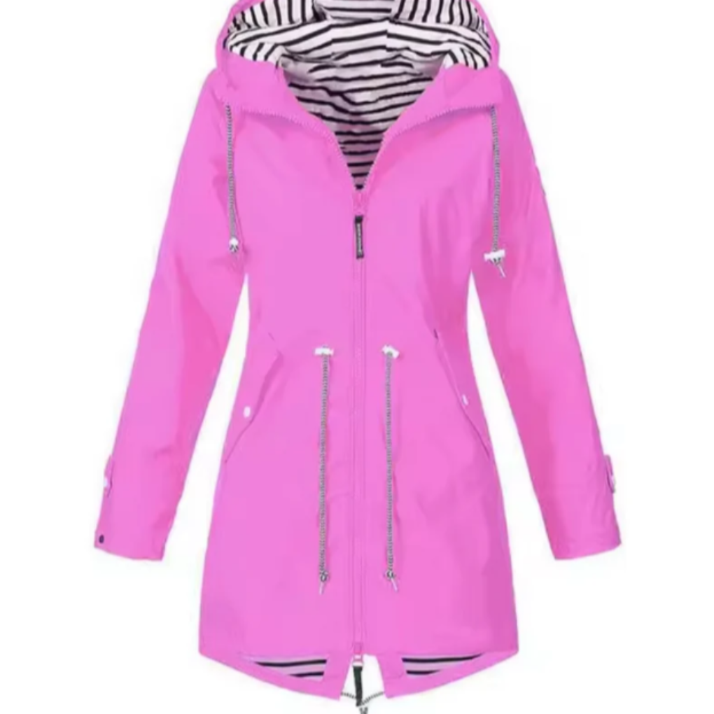 Giacca impermeabile da donna con cappuccio